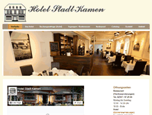 Tablet Screenshot of hotel-stadt-kamen.de